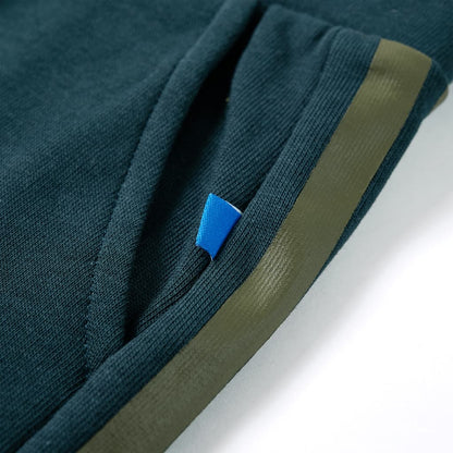 Kinder-Trainingshose mit Kordelzug Moosgrün 140