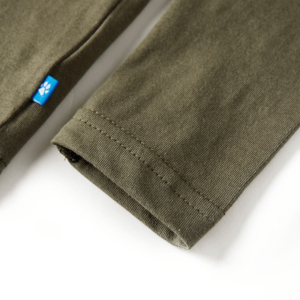 Kinder-Langarmshirt Khaki 116