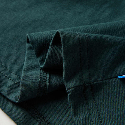 Kinder-Langarmshirt Dunkelgrün 104