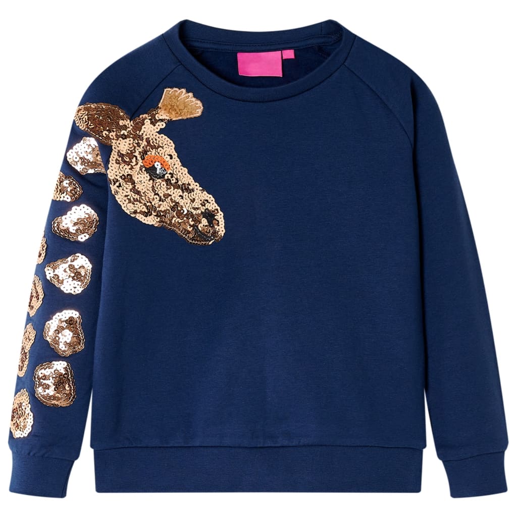 Kinder-Sweatshirt Marineblau 128