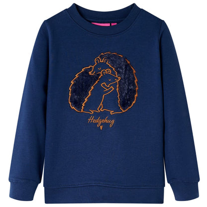 Kinder-Sweatshirt Marineblau 128