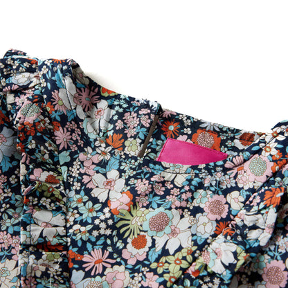 Kinder-Langarmbluse Dunkelblau 116