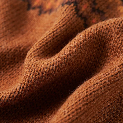 Kinderpullover Gestrickt Cognac 116