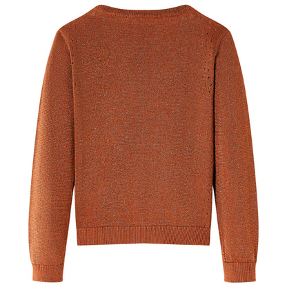 Kinder-Strickjacke Cognac 116