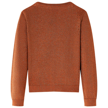 Kinder-Strickjacke Cognac 128
