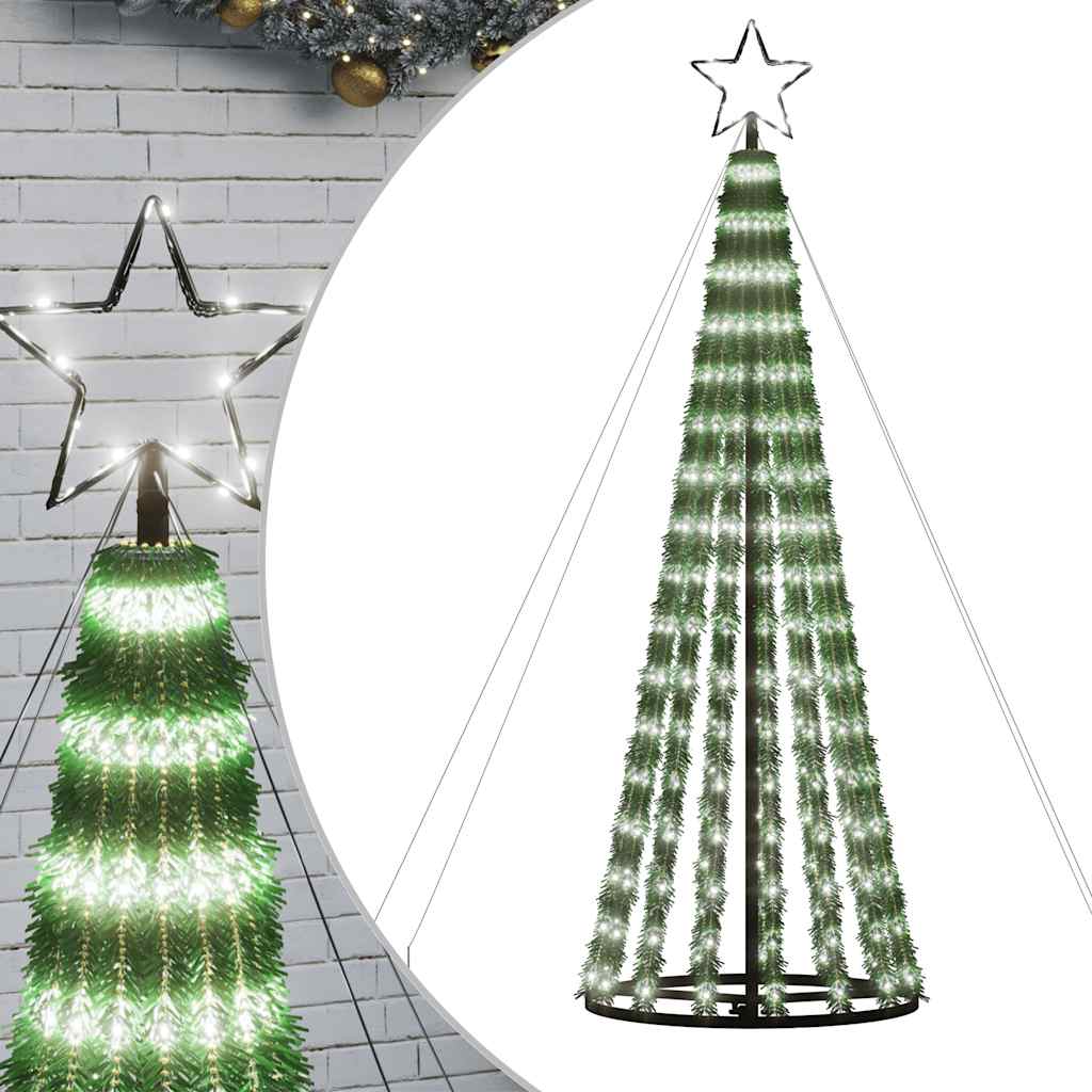 LED Weihnachtsbaum 275 LEDs Kaltweiß 180 cm