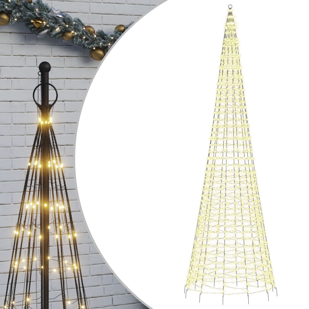 LED-Weihnachtsbaum 1534 LEDs Warmweiß 500 cm