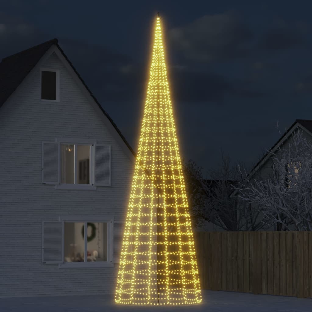 LED-Weihnachtsbaum 3000 LEDs Warmweiß 800 cm