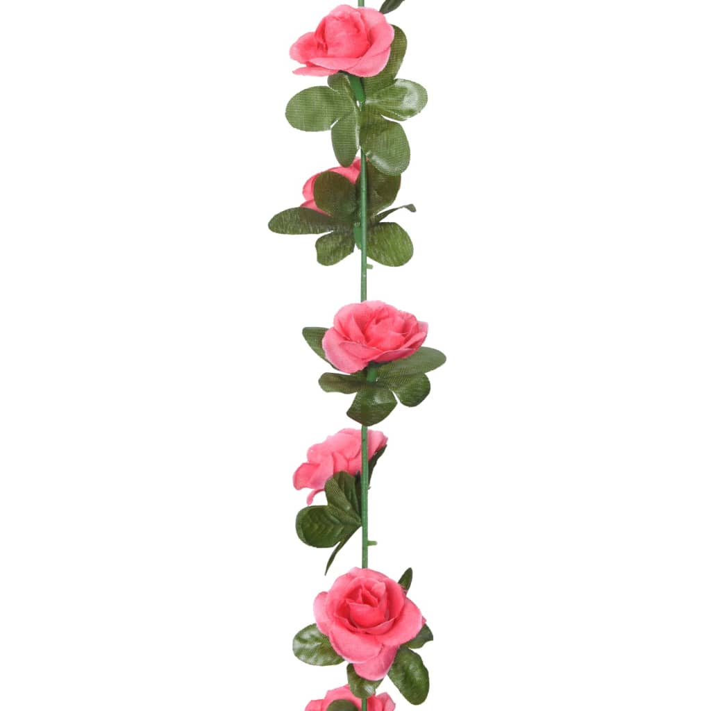 Blumengirlanden Blumen 6 Stk. Rosa 240 cm