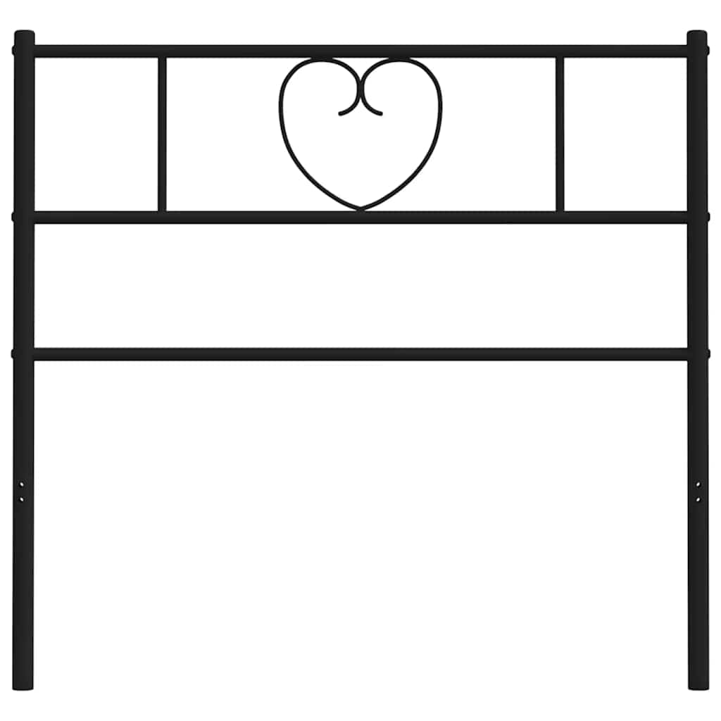 Ersatz-Kopfteil Metall Schwarz 100 cm