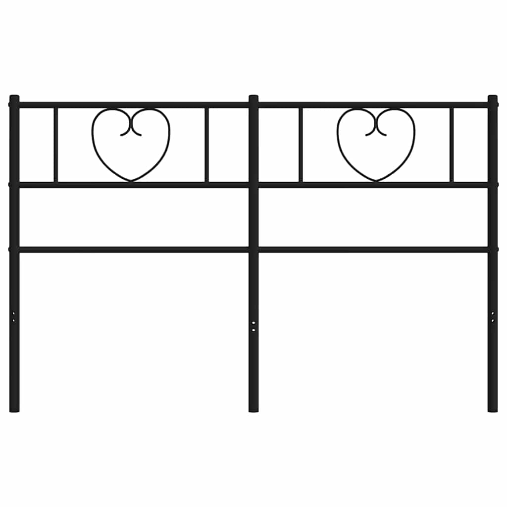 Ersatz-Kopfteil Metall Schwarz 160 cm