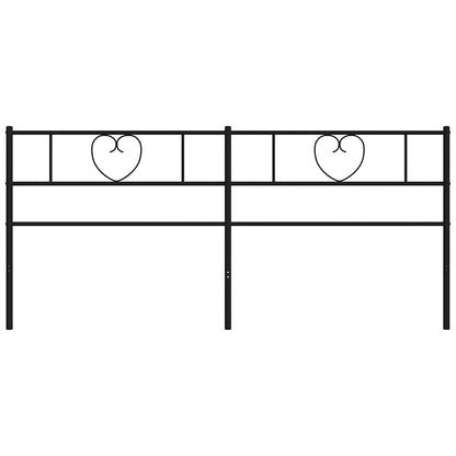 Ersatz-Kopfteil Metall Schwarz 193 cm