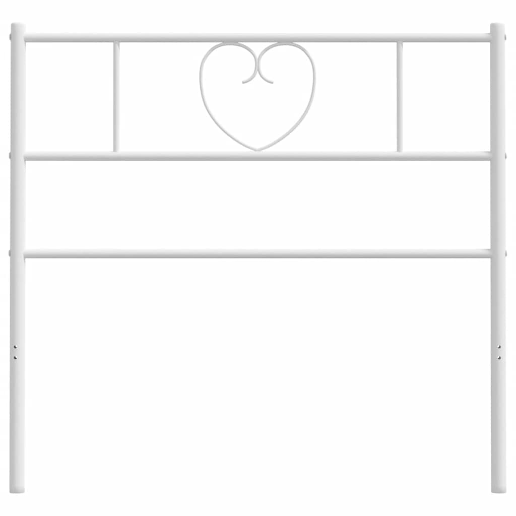 Ersatz-Kopfteil Metall Weiß 75 cm