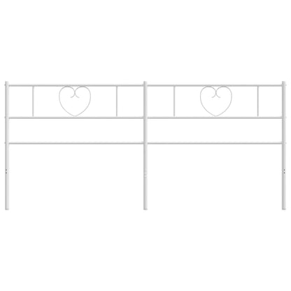 Ersatz-Kopfteil Metall Weiß 180 cm