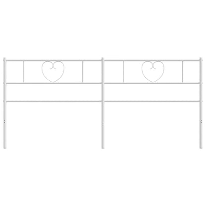 Ersatz-Kopfteil Metall Weiß 193 cm