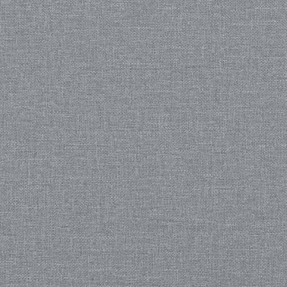 2-Sitzer-Sofa mit Zierkissen Hellgrau 120 cm Stoff