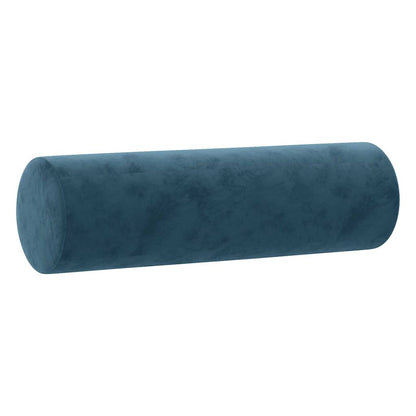 3-Sitzer-Sofa mit Zierkissen Blau 180 cm Samt