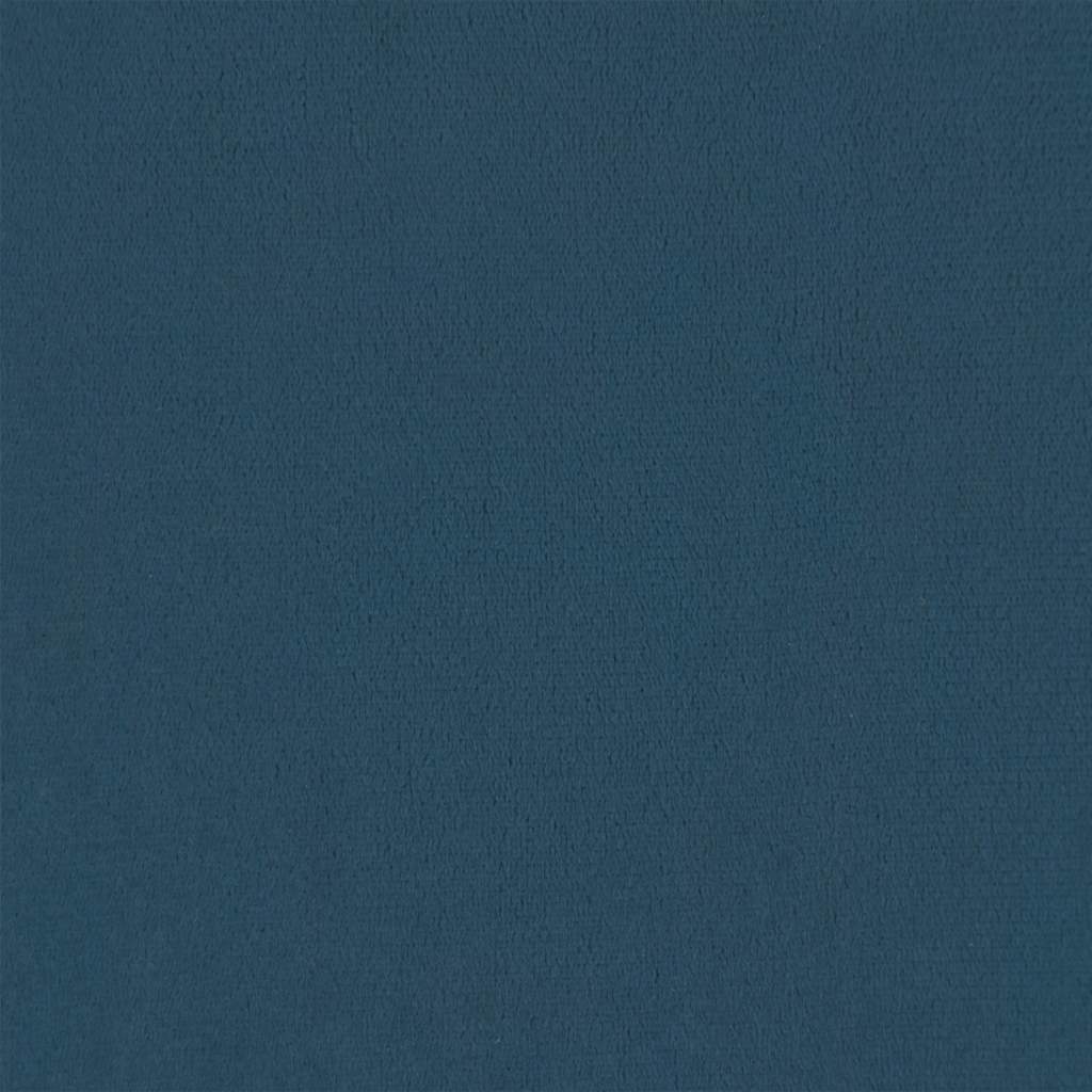 3-Sitzer-Sofa mit Zierkissen Blau 180 cm Samt