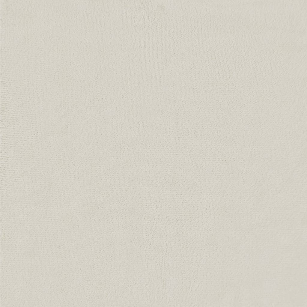 3-tlg. Sofagarnitur mit Kissen Creme Samt