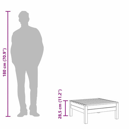 Gartenhocker Massivholz Kiefer