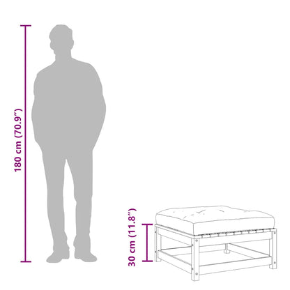 Gartenhocker mit Kissen Kiefernholz Imprägniert