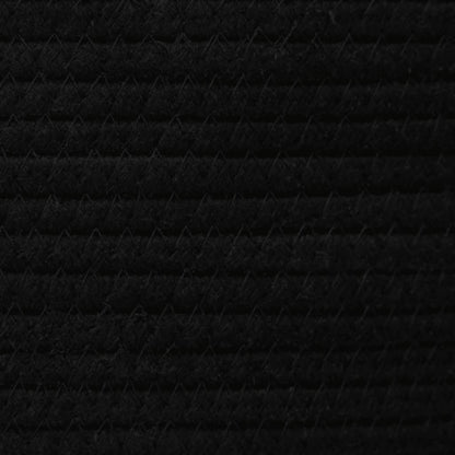 Aufbewahrungskorb mit Deckel Weiß und Beige Ø40x35 cm