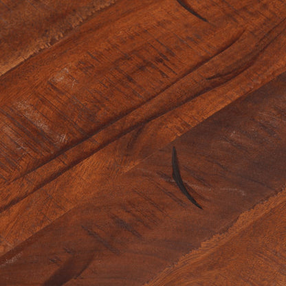 Tischplatte Ø 50x3,8 cm Rund Altholz Massiv