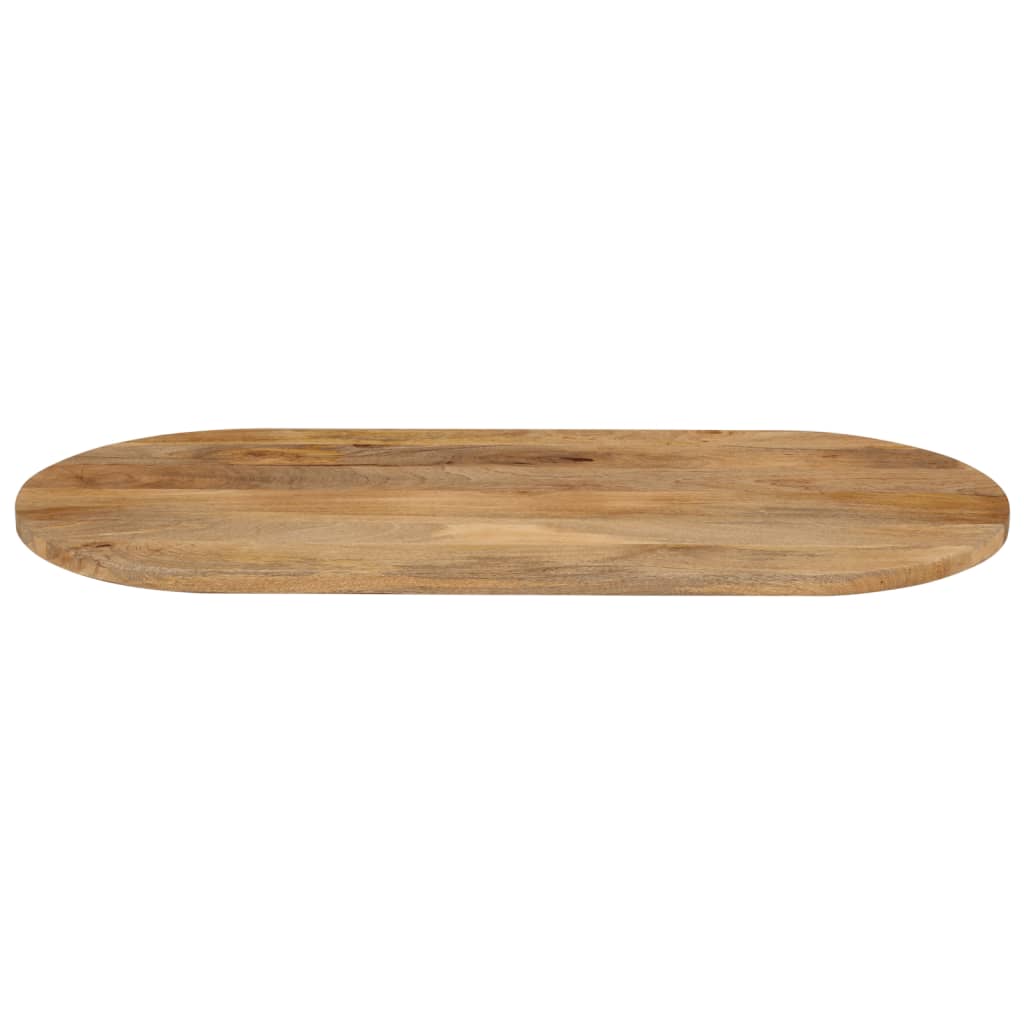 Tischplatte 120x50x2,5 cm Oval Massivholz Mango
