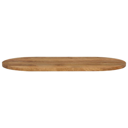 Tischplatte 120x50x2,5 cm Oval Massivholz Mango