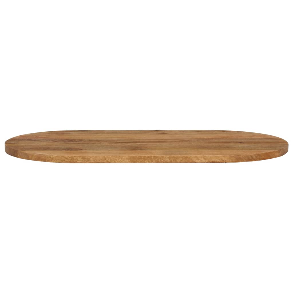 Tischplatte 120x50x3,8 cm Oval Massivholz Mango