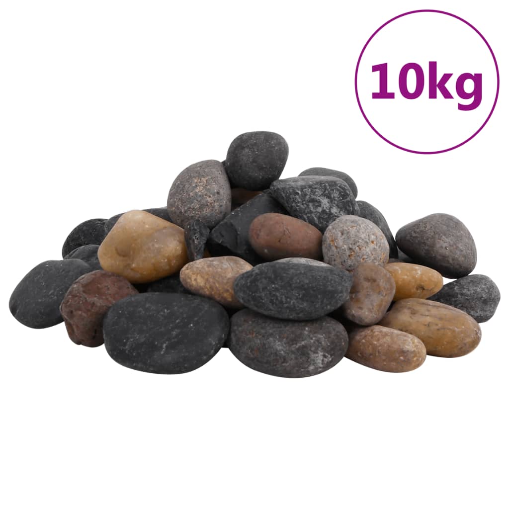 Polierte Kiesel 10 kg Mehrfarbig 5-8 cm