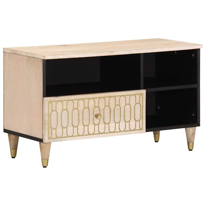 TV-Schrank 80x33x46 cm Massivholz Mango