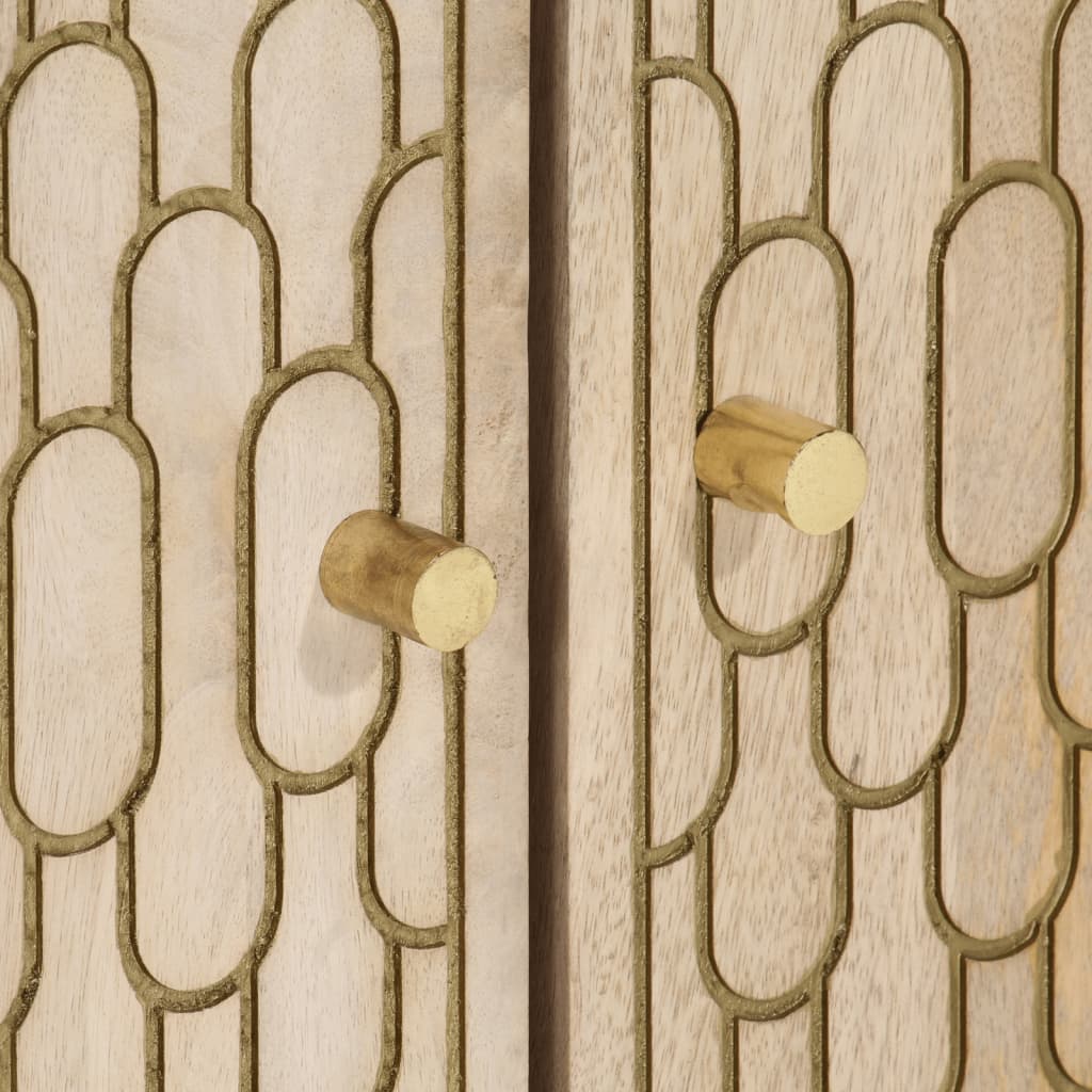 Waschbeckenunterschrank 62x33x58 cm Massivholz Mango