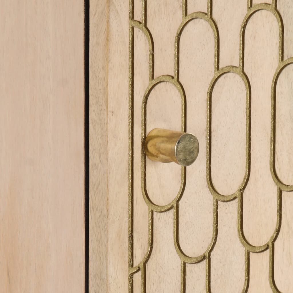 Highboard 40x33x110 cm Massivholz Mango