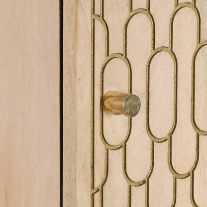 Highboard 40x33x110 cm Massivholz Mango