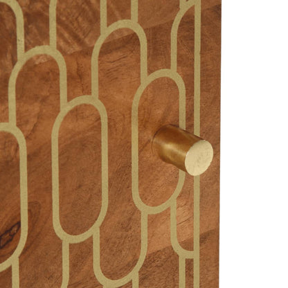 Nachttisch 40x33x46 cm Massivholz Mango