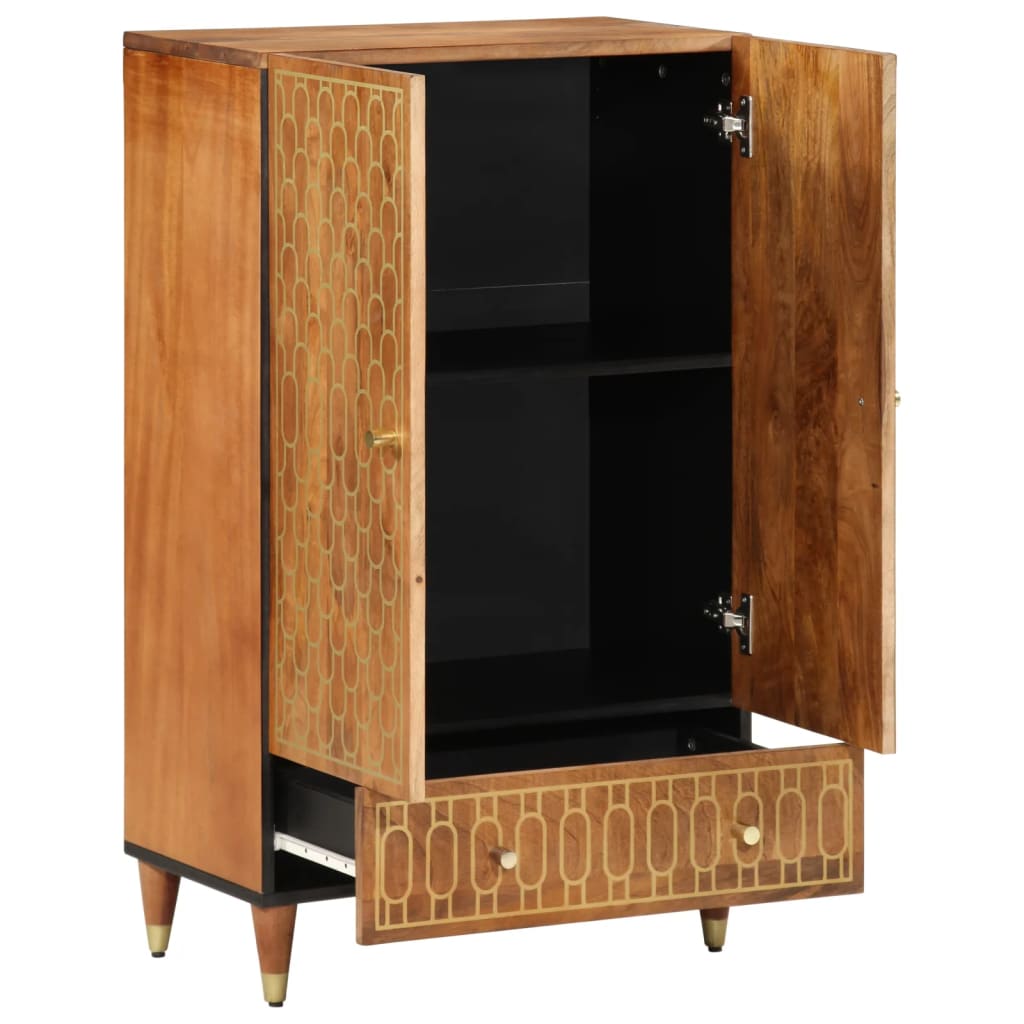Highboard 60x33x100 cm Massivholz Mango