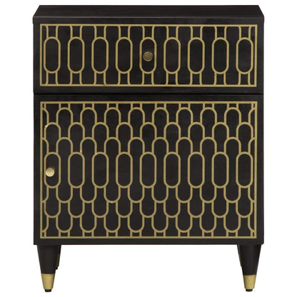 Nachttisch 50x33x60 cm Massivholz Mango