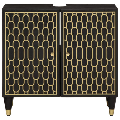 Waschbeckenunterschrank 62x33x58 cm Massivholz Mango