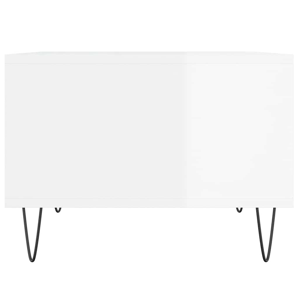 Couchtisch Hochglanz-Weiß 60x50x36,5 cm Holzwerkstoff