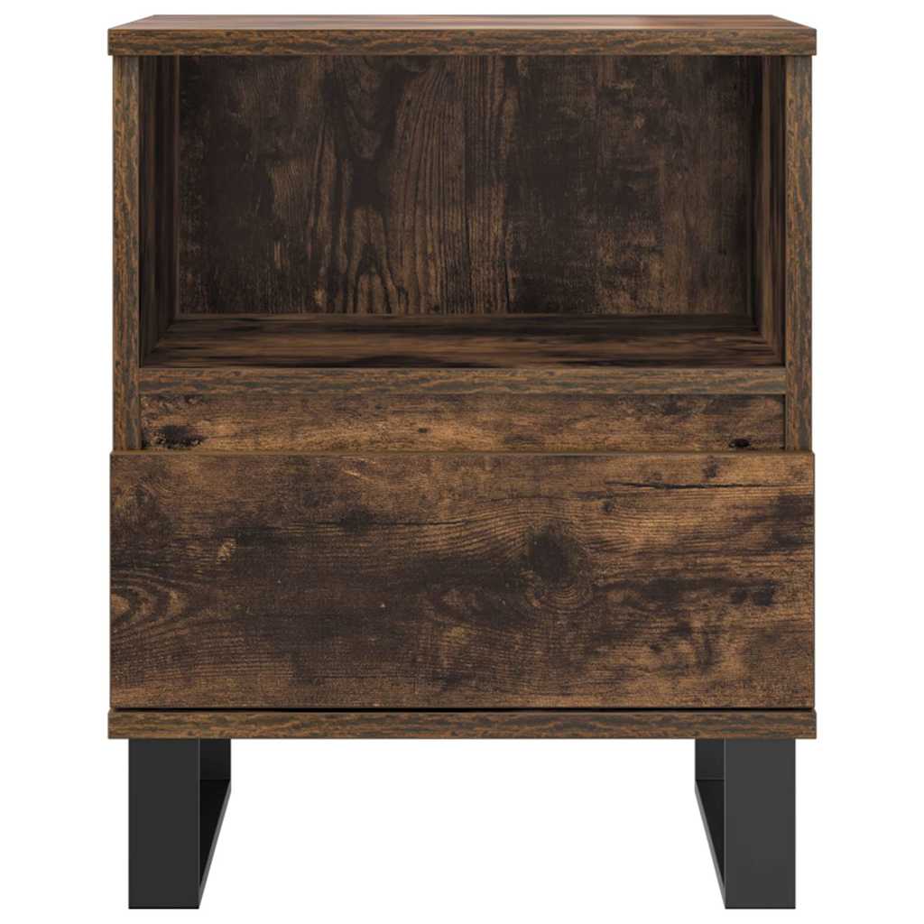 Nachttische 2 Stk. Räuchereiche 40x35x50 cm Holzwerkstoff