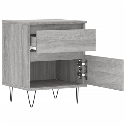 Nachttisch Grau Sonoma 40x35x50 cm Holzwerkstoff