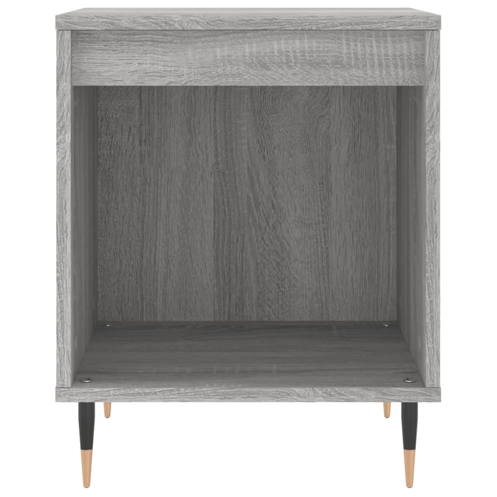 Nachttische 2 Stk. Grau Sonoma 40x35x50 cm Holzwerkstoff