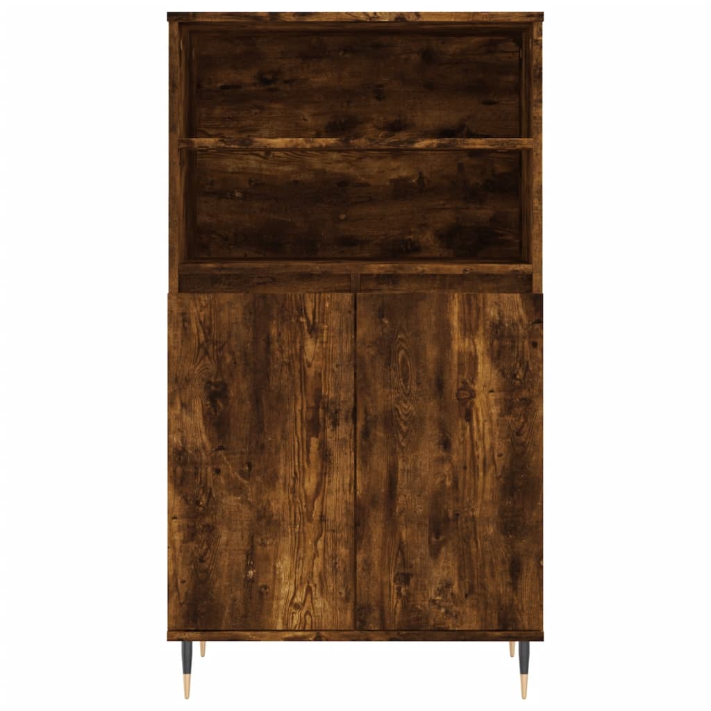 Highboard Räuchereiche 60x36x110 cm Holzwerkstoff