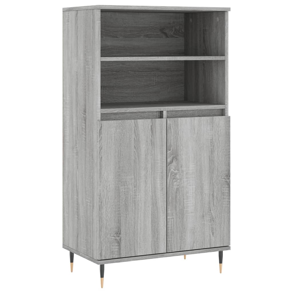 Highboard Grau Sonoma 60x36x110 cm Holzwerkstoff