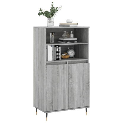 Highboard Grau Sonoma 60x36x110 cm Holzwerkstoff