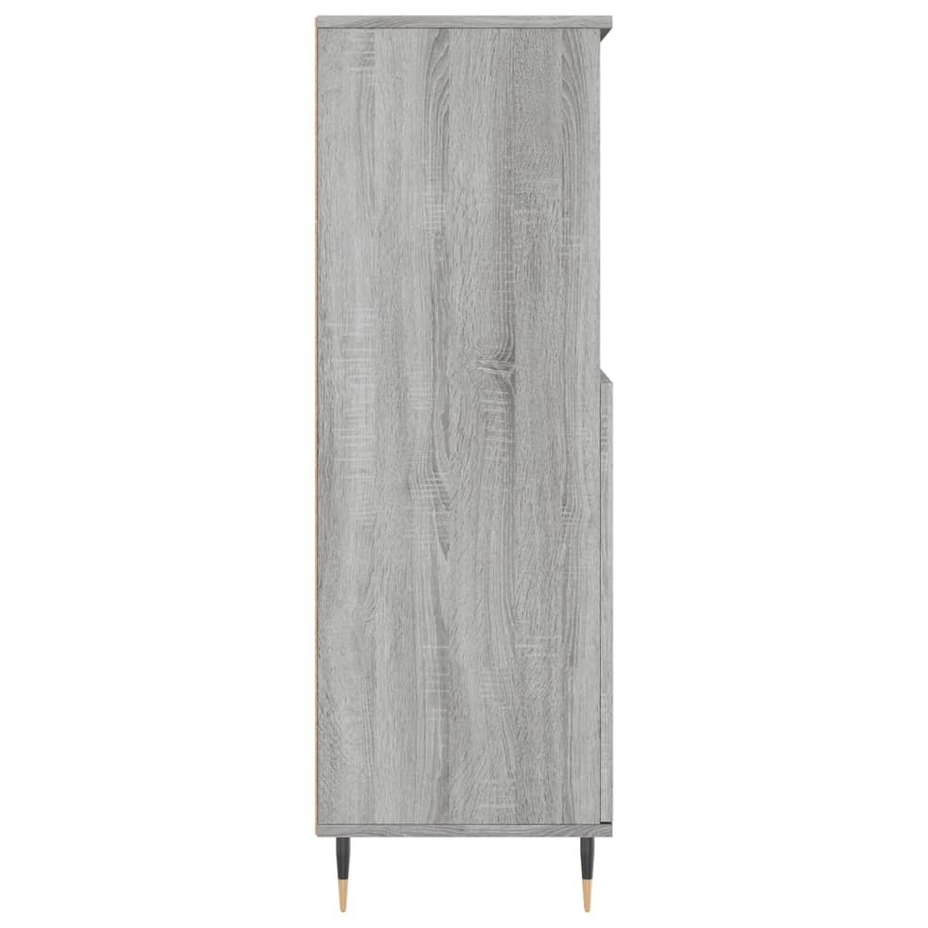 Highboard Grau Sonoma 60x36x110 cm Holzwerkstoff