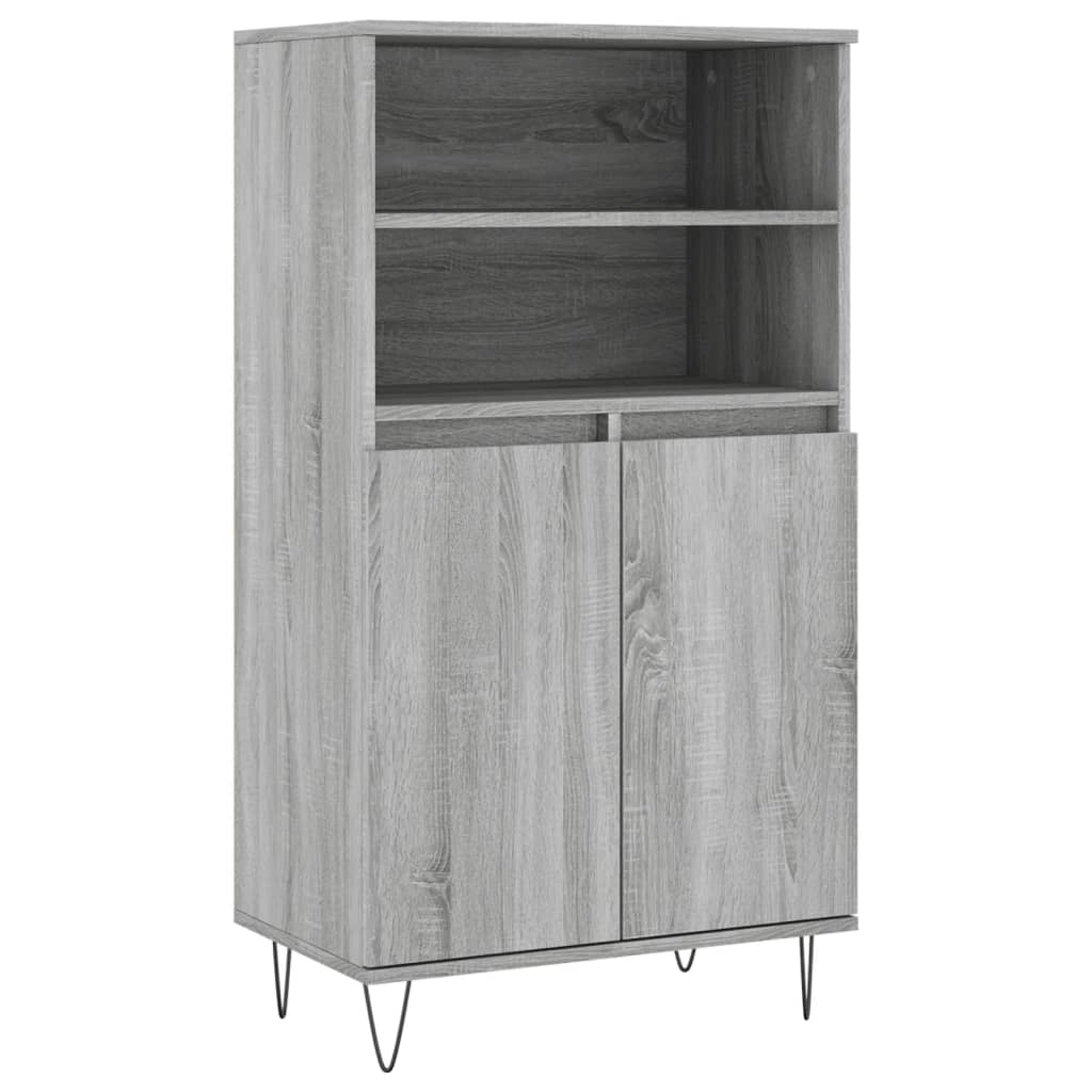 Highboard Grau Sonoma 60x36x110 cm Holzwerkstoff