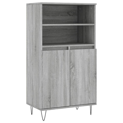 Highboard Grau Sonoma 60x36x110 cm Holzwerkstoff