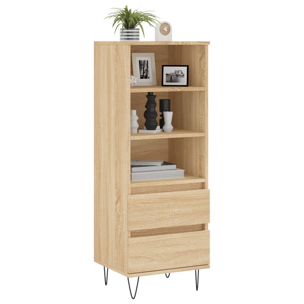 Highboard Sonoma-Eiche 40x36x110 cm Holzwerkstoff